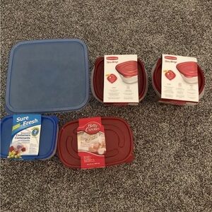 Lot Of Plastic Storage Food Containers - Rubbermaid, Sure Fresh, Betty Crocker